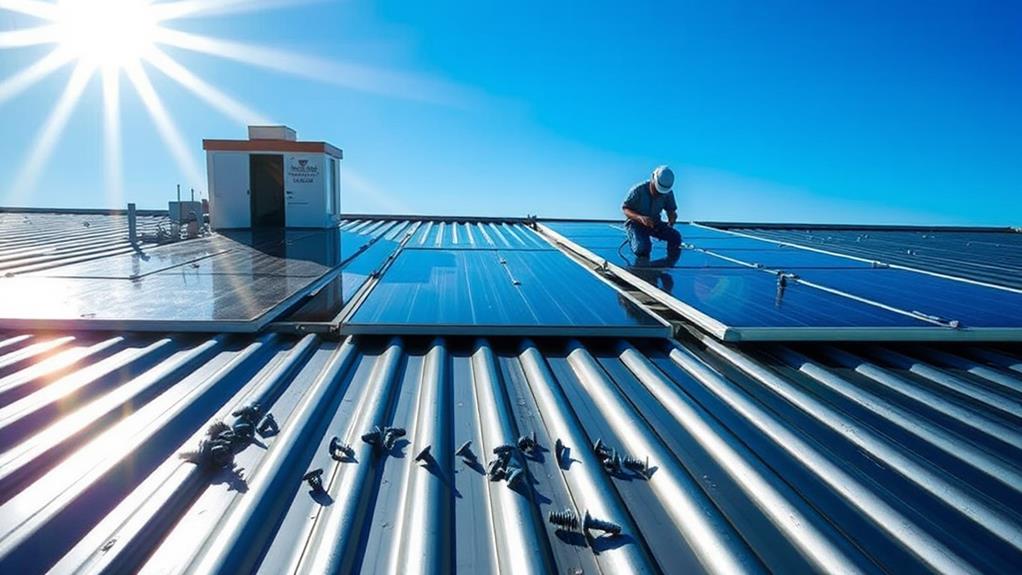 efficient corrugated roof mounting
